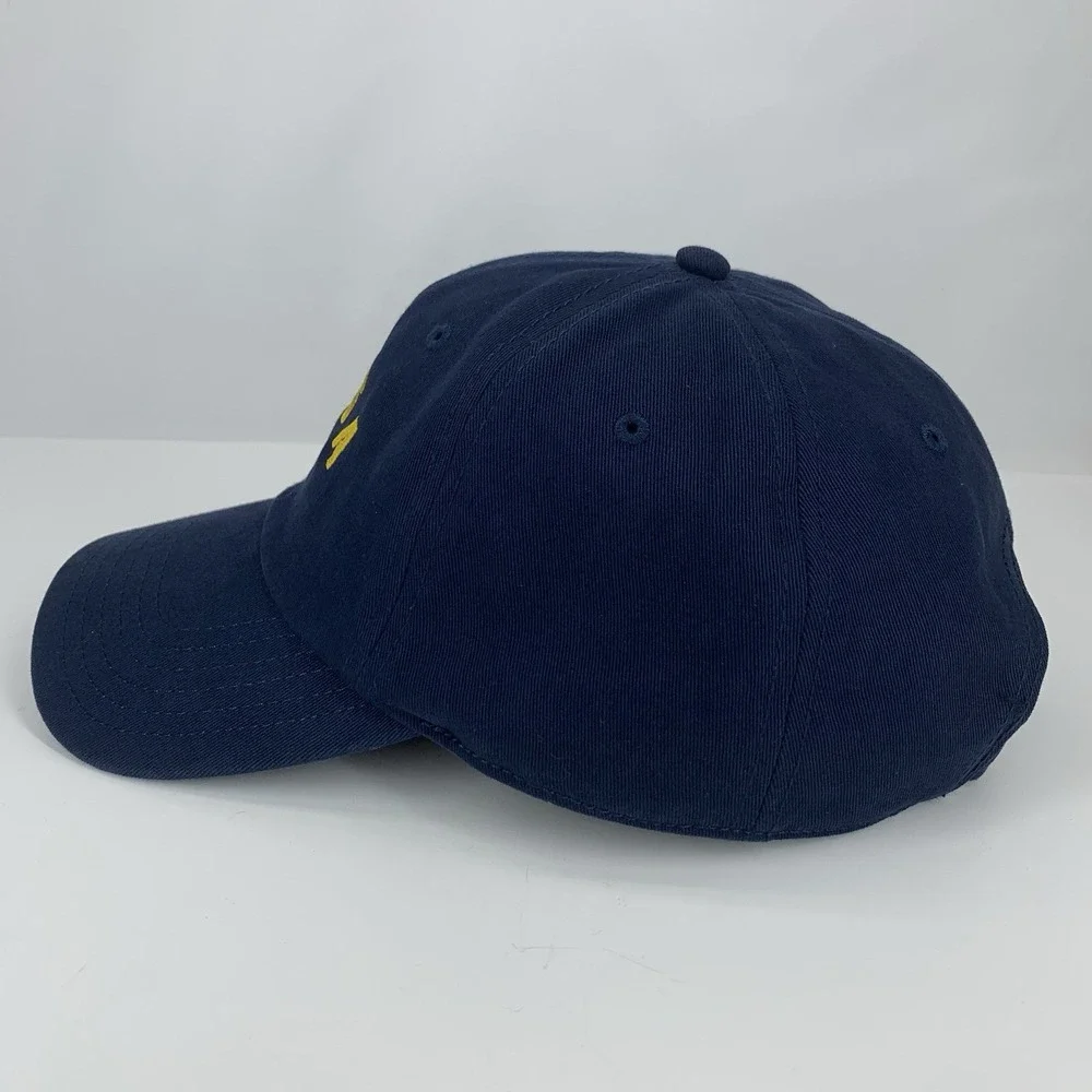 NASA USA Flag Hat Buzz Aldrin Blue Adjustable Strap OSFM Souvenir Baseball Cap